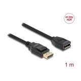 Delock DisplayPort 1.2 bővítőkábel 4K 60 Hz 1 m