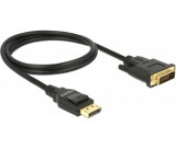 Delock DisplayPort 1.2 > DVI-D passzív 1m fekete