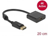 DeLock DisplayPort 1.2 male to HDMI female 4K Active Adapter Black 63585