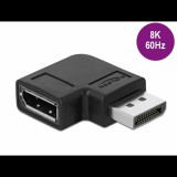 Delock DisplayPort 1.4 adapter csatlakozó aljzathoz 90° (66297)