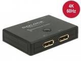 DeLock Displayport 2 - 1 Switch bidirectional 4K 60 Hz 18750