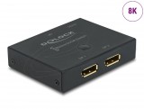 DeLock DisplayPort 2 - 1 Switch bidirectional 8K 30 Hz 11478