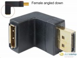 Delock Displayport apa  Displayport anya adapter, lefelé forgatott 65382
