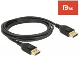 DeLock DisplayPort cable 8K 60 Hz 2m DP 8K certified 85660