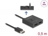 DeLock DisplayPort Switch 2 to 1 bidirectional 8K 18906