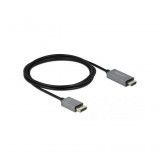 Delock DisplayPort v1.4 - HDMI kábel 2.0m Fekete (85929)