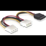 DeLock DL60103 SATA HDD – 2 db 4 tűs Molex (apa/anya) hálózati kábel (DL60103)
