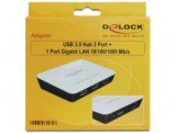 DeLock DL62431 USB 3.0 HUB 3+1 portos