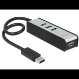 DeLock DL62534 USB 3.0 HUB 4 portos (DL62534) - USB Elosztó