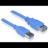 Delock DL82538 USB3.0-A (apa/anya) 1 méteres hosszabbító kábel (DL82538) - USB hosszabbító