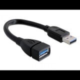Delock DL82776 USB3.0-A (apa/anya) hosszabbító kábel 15 cm (DL82776) - USB hosszabbító