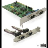 DeLock DL89046 4x soros (RS-232) PCI kártya (DL89046) - Bővítő kártyák
