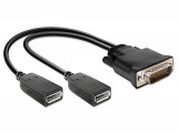 Delock DMS-59 apa - 2 x Displayport anya adapter (65354)