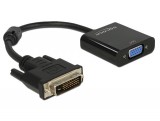 Delock DVI-D 24+1 - VGA átalakító adapter (65658)