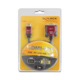 Delock DVI - HDMI kábel 3 m