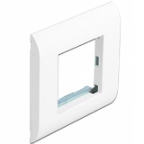 Delock Easy 45 modul tartó kerettel fehér, 80 x 80 mm méretű