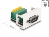 DeLock Easy 45 Module D-Sub 9 pin male to 9 pin Terminal Block  81408
