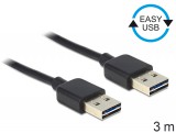 Delock EASY-USB 2.0-A apa  apa kábel, 3 m 83462