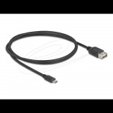Delock EASY USB 2.0 Micro - Type-A átalakító kábel 1m fekete (81518) (81518)
