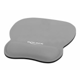 Delock Ergonomikus egér pad csuklótámasszal szürke 245 x 206 mm
