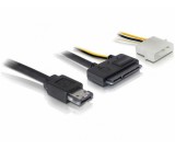 Delock eSATAp - SATA 22 tűs 3,5" HDD kábel, 1m