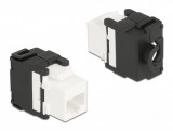 Delock Eszközmentes, 180 -os Keystone modul RJ45 anya - LSA Cat.6A (87034)