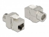 Delock Eszközmentes, borított Keystone modul RJ45 anya - LSA Cat.6A (87032)