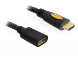 DeLock Extension Cable High Speed HDMI with Ethernet – HDMI A male > HDMI A female 1m Black 83079