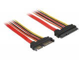 DeLock Extension cable SATA 6 Gb/s 22 pin plug > SATA 22 pin receptacle (3.3 V + 5 V + 12 V) 30cm 84919