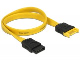 DeLock Extension cable SATA 6 Gb/s male > SATA female 30cm Yellow 82855
