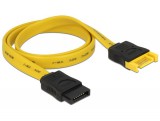 DeLock Extension cable SATA 6 Gb/s male > SATA female 50cm Yellow 82854