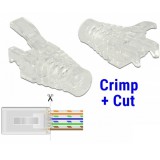 Delock Feszültség csökkentő keret RJ45 krimpel és vág típusú apához 20 darab