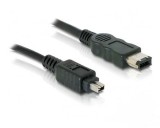 DeLock FireWire 6p/4p cable 2m Black 82577