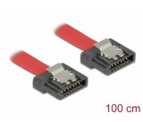 Delock Flexi SATA kábel 1m piros