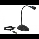 Delock gégecsöves USB mikrofon talppal és némító, valamint be / ki kapcsoló gombbal (65871) (65871)