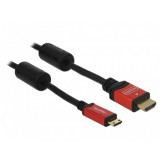 DeLOCK HDMI 1.3b to HDMI Mini Cable 3.0m HDMI kábel 3 M HDMI A-típus (Standard) HDMI Type C (Mini) Fekete