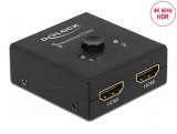 DeLock HDMI 2 - 1 Switch bidirectional 4K 60 Hz compact 64072