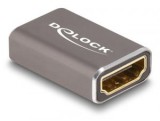 Delock HDMI adapter anya - anya 8K 60 Hz szürke fém (60078)