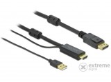 Delock HDMI  DisplayPort-kábel 4K 30 Hz 1 m