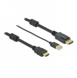Delock HDMI    DisplayPort-kábel 4K 30 Hz 10 m