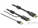 Delock HDMI, DisplayPort-kábel 4K 30 Hz 2 m