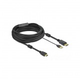 Delock HDMI - DisplayPort v1.2 kábel 10m - Fekete (85968)