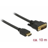 Delock HDMI - DVI 24+1 kétirányú kábel 10 m