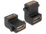 Delock HDMI könyök 90° toldó adapter csavarhellyel (65510)