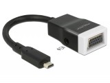 DeLock HDMI-micro D male to VGA female átalakító audió funkcióval 65589