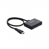 DeLock HDMI Splitter 1xHDMI in>2 x HDMI out 4K 60 Hz 0,6m Black (87747)
