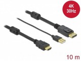 Delock HDMI to Displayport 4K 30 Hz kábel 10m (85968)