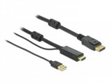 Delock HDMI to DisplayPort 4K 30Hz kábel 1m (85963)