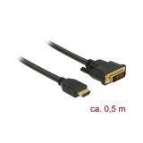 Delock HDMI to DVI 24+1 cable bidirectional 0.5 m (85651)