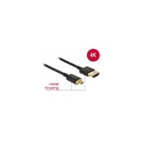 Delock HDMI with Ethernet 3D 4K kábel A - Micro-D 1 m